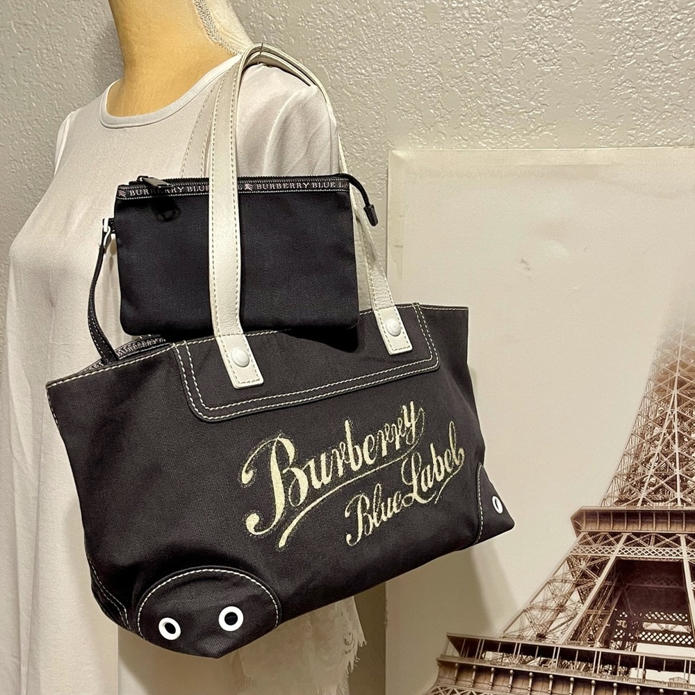 Authentic Burberry London Blue Label Tote w/pouch